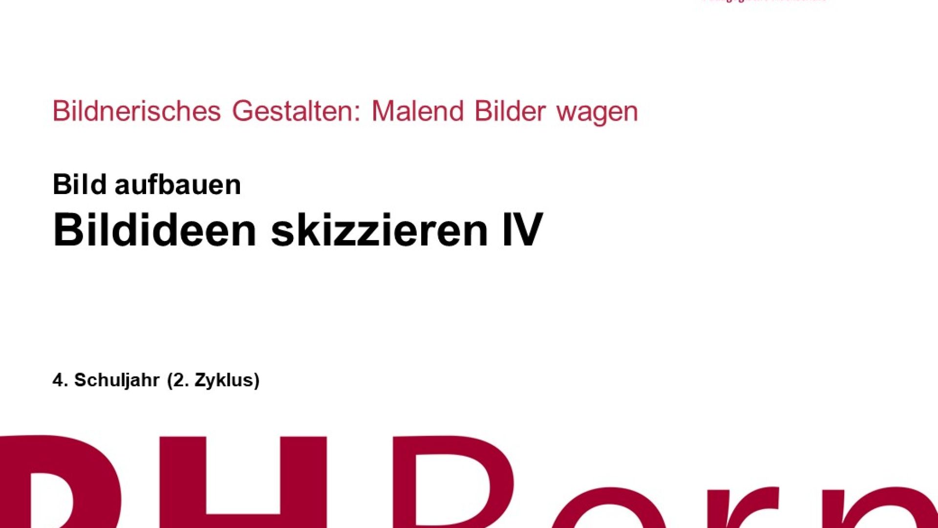 Bildideen skizzieren IV