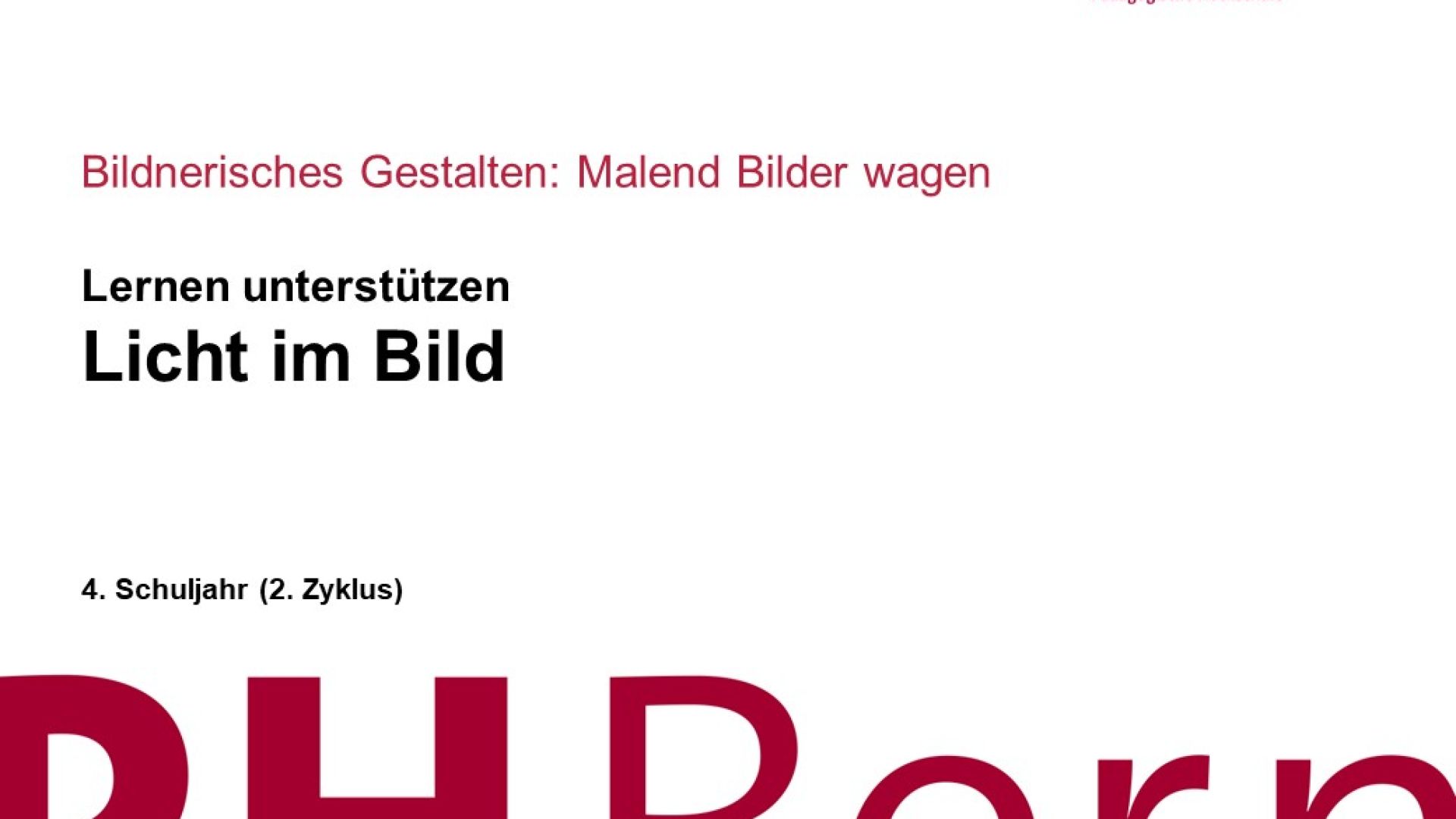 Licht im Bild