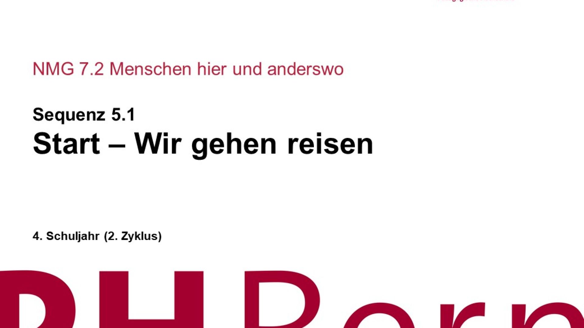Start – Wir gehen reisen 5.1