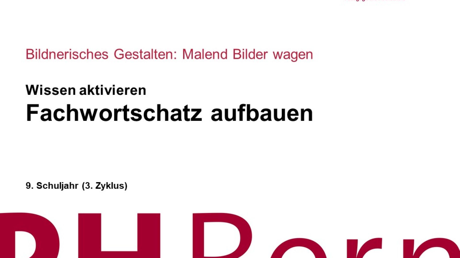 Fachwortschatz aufbauen