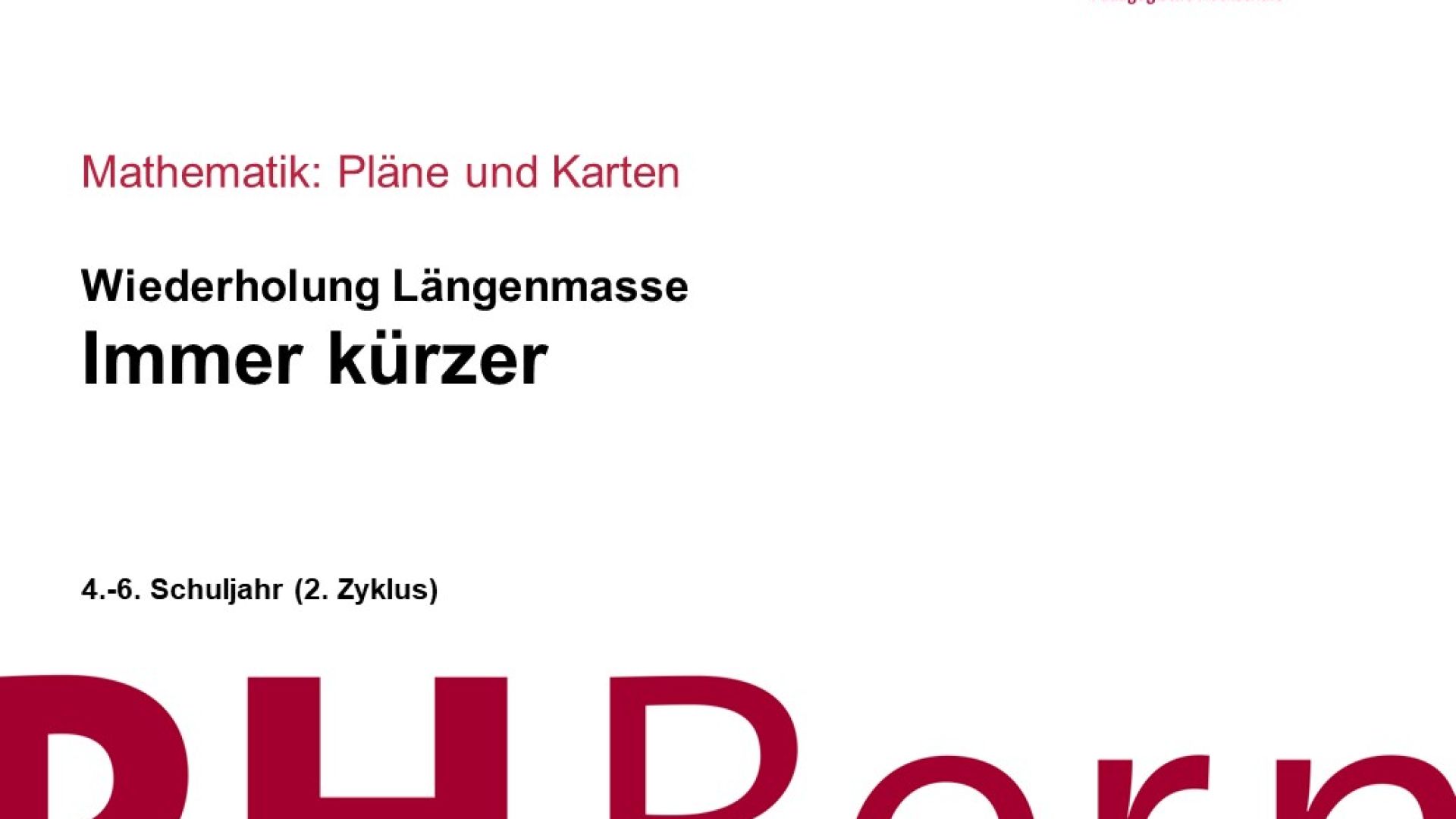 Immer kürzer