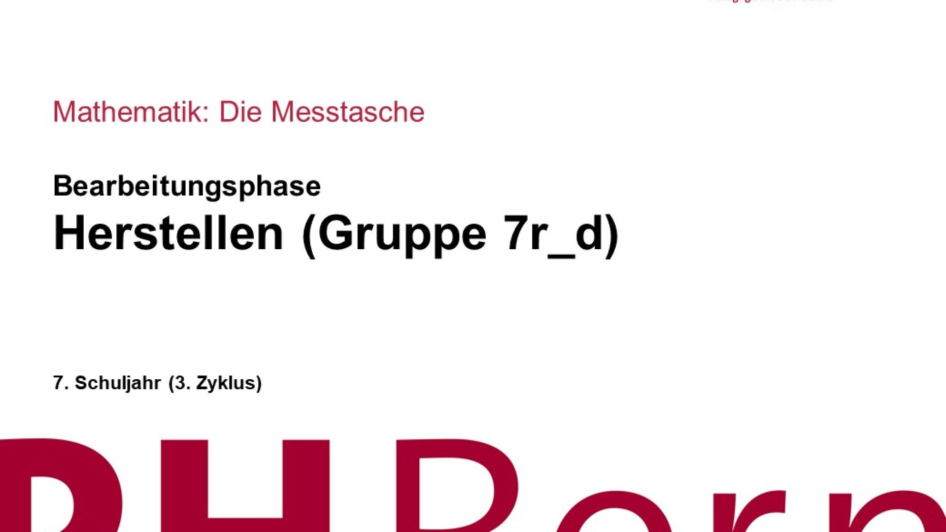 Herstellen (Gruppe 7r_d)