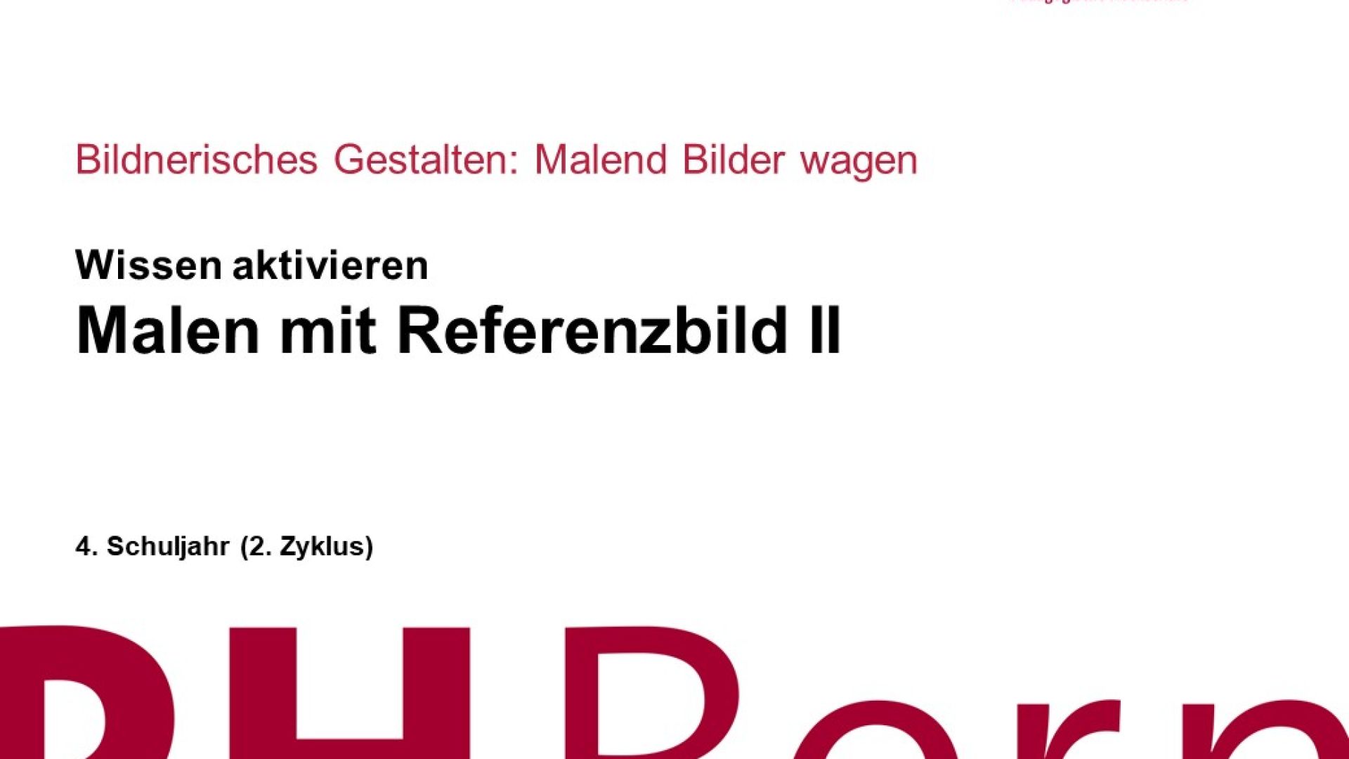 Malen mit Referenzbild II