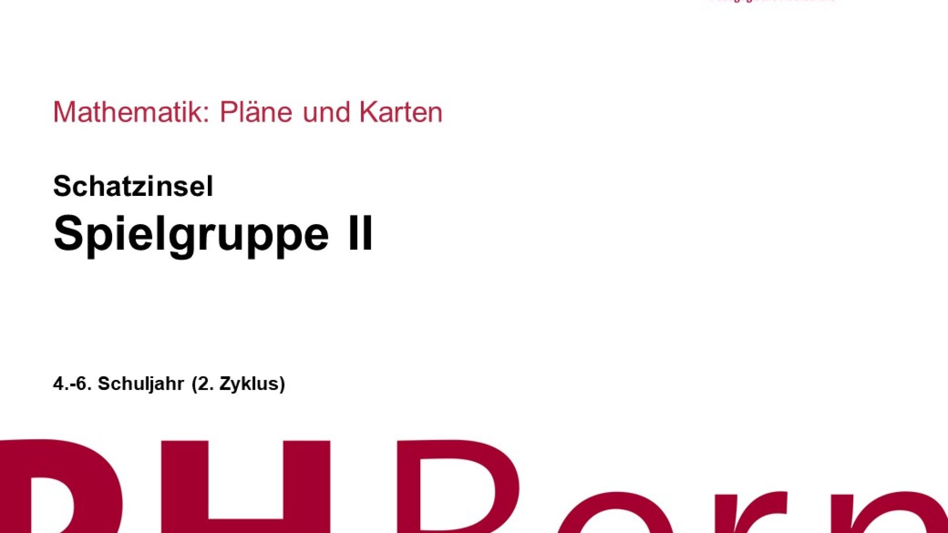 Spielgruppe II