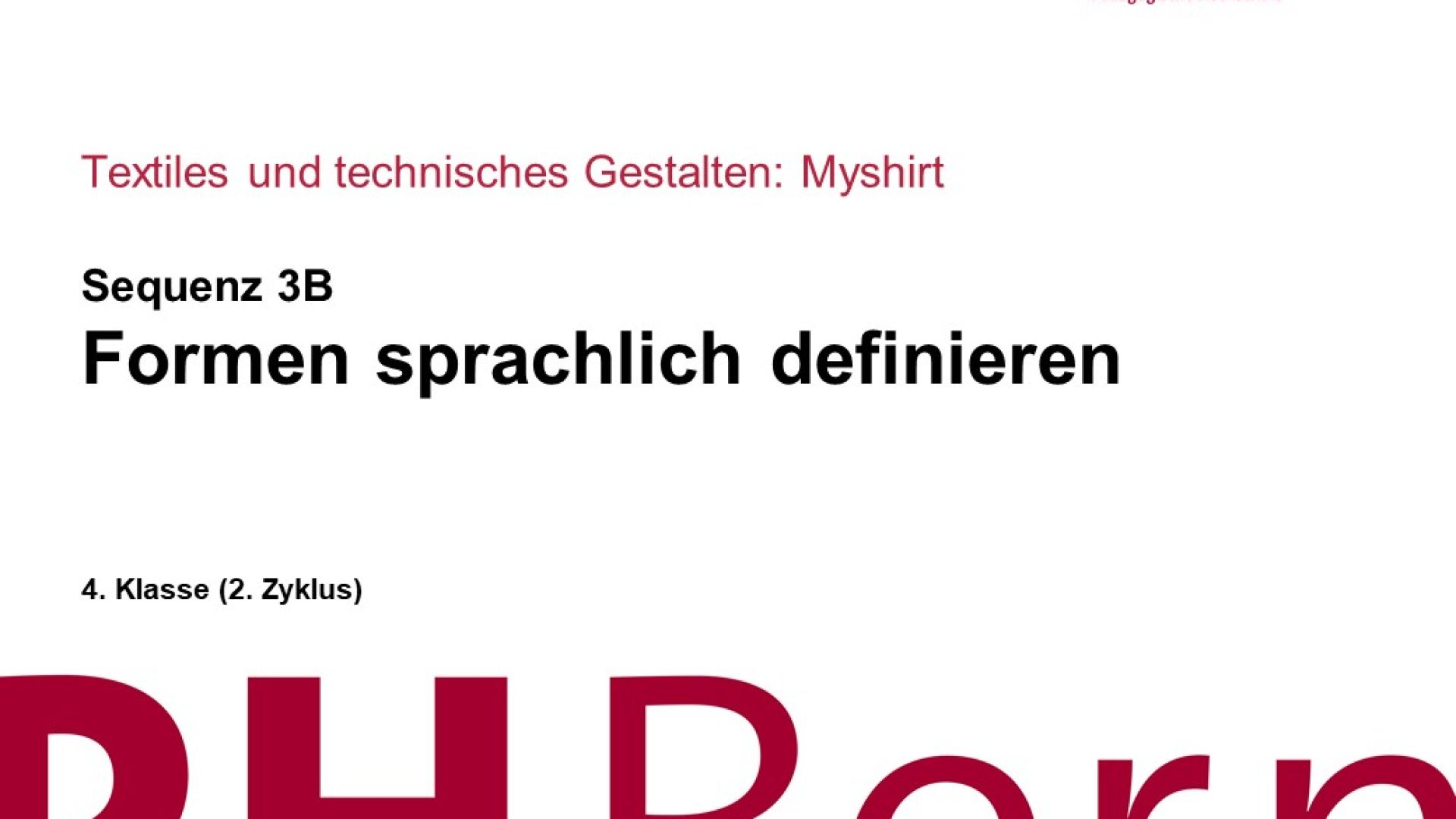 Formen sprachlich definieren