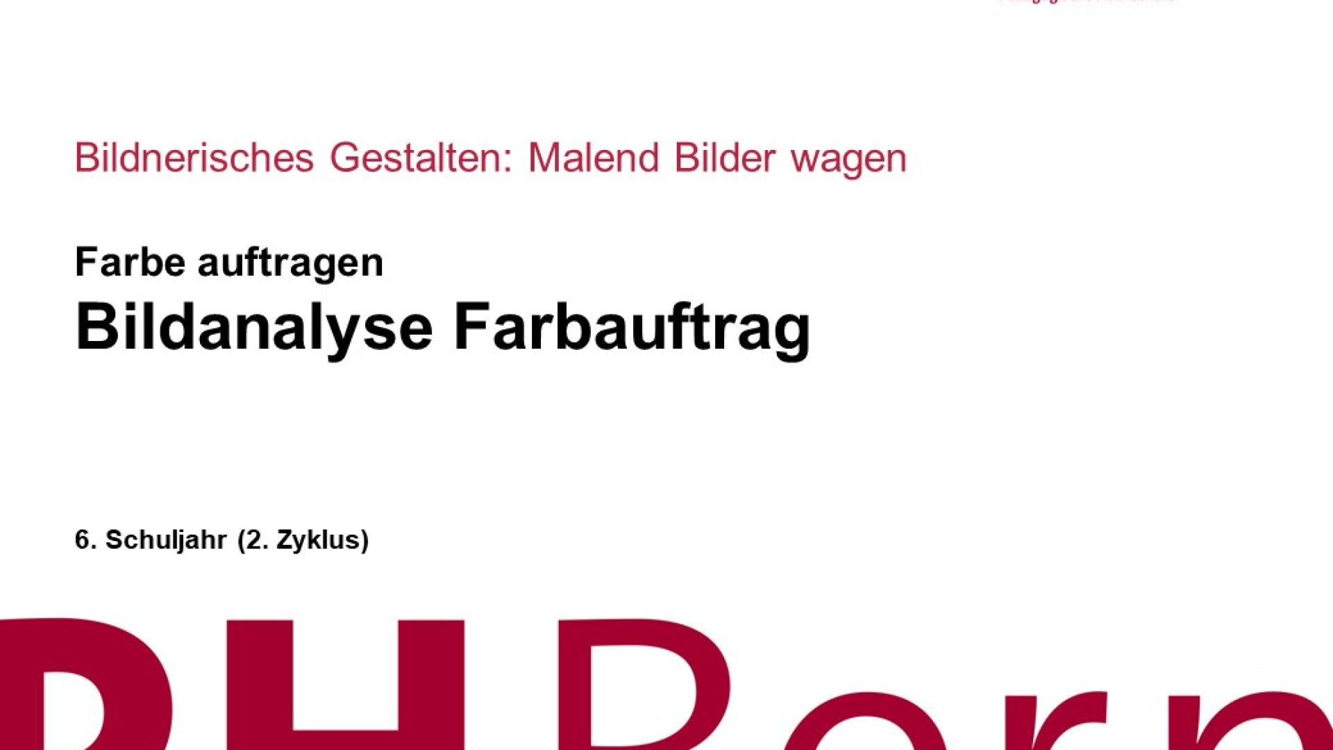 Bildanalyse Farbauftrag