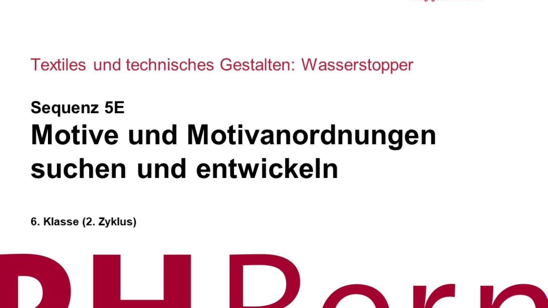 Motive und Motivanordnungen suchen und entwickeln