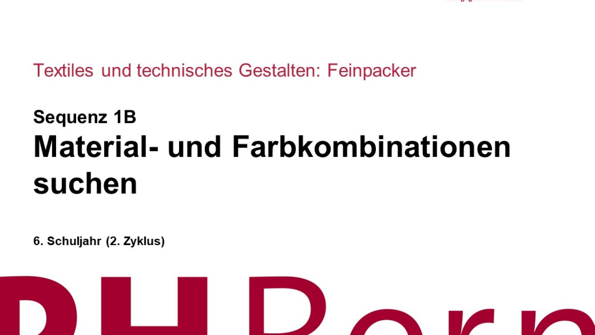 Material und Farbkombinationen suchen