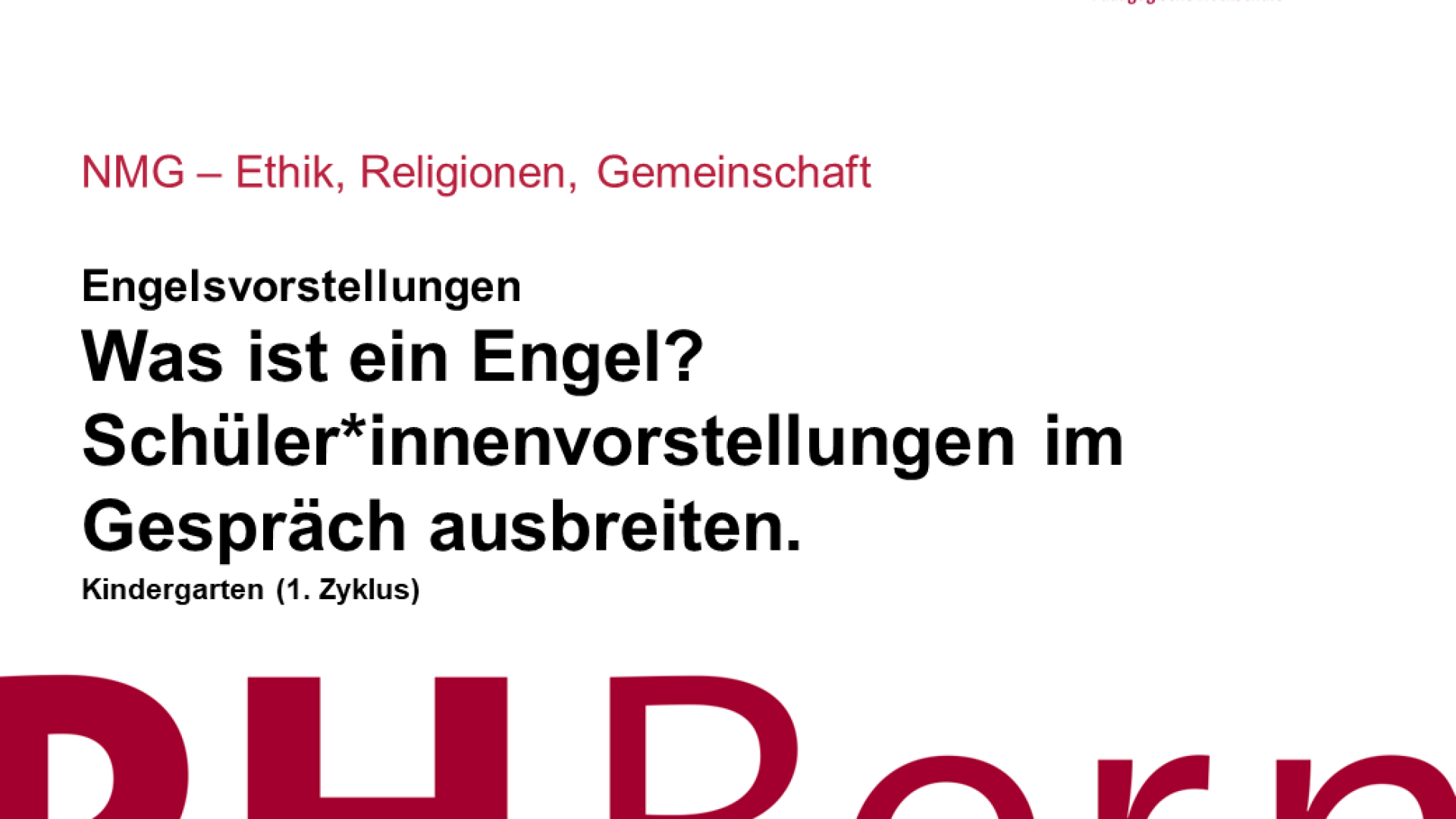Was ist ein Engel? Schüler*innenvorstellungen im Gespräch ausbreiten