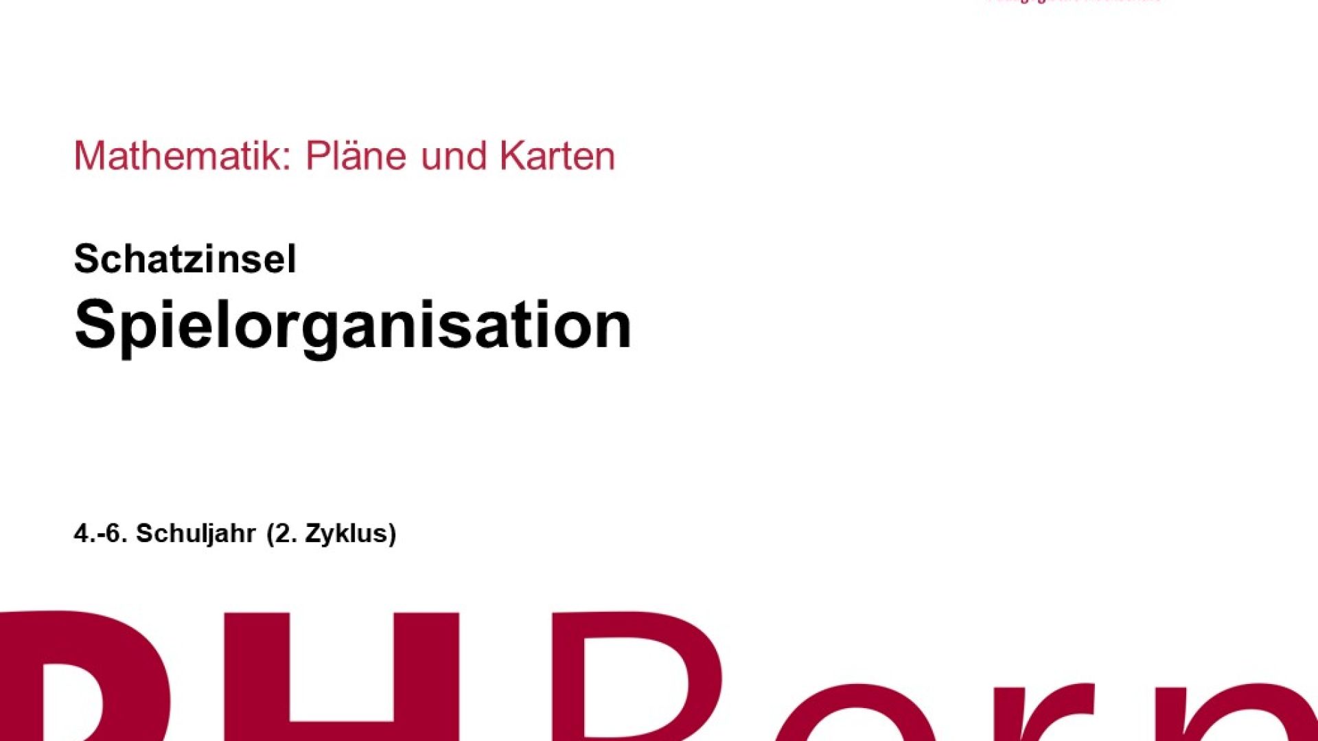 Spielorganisation