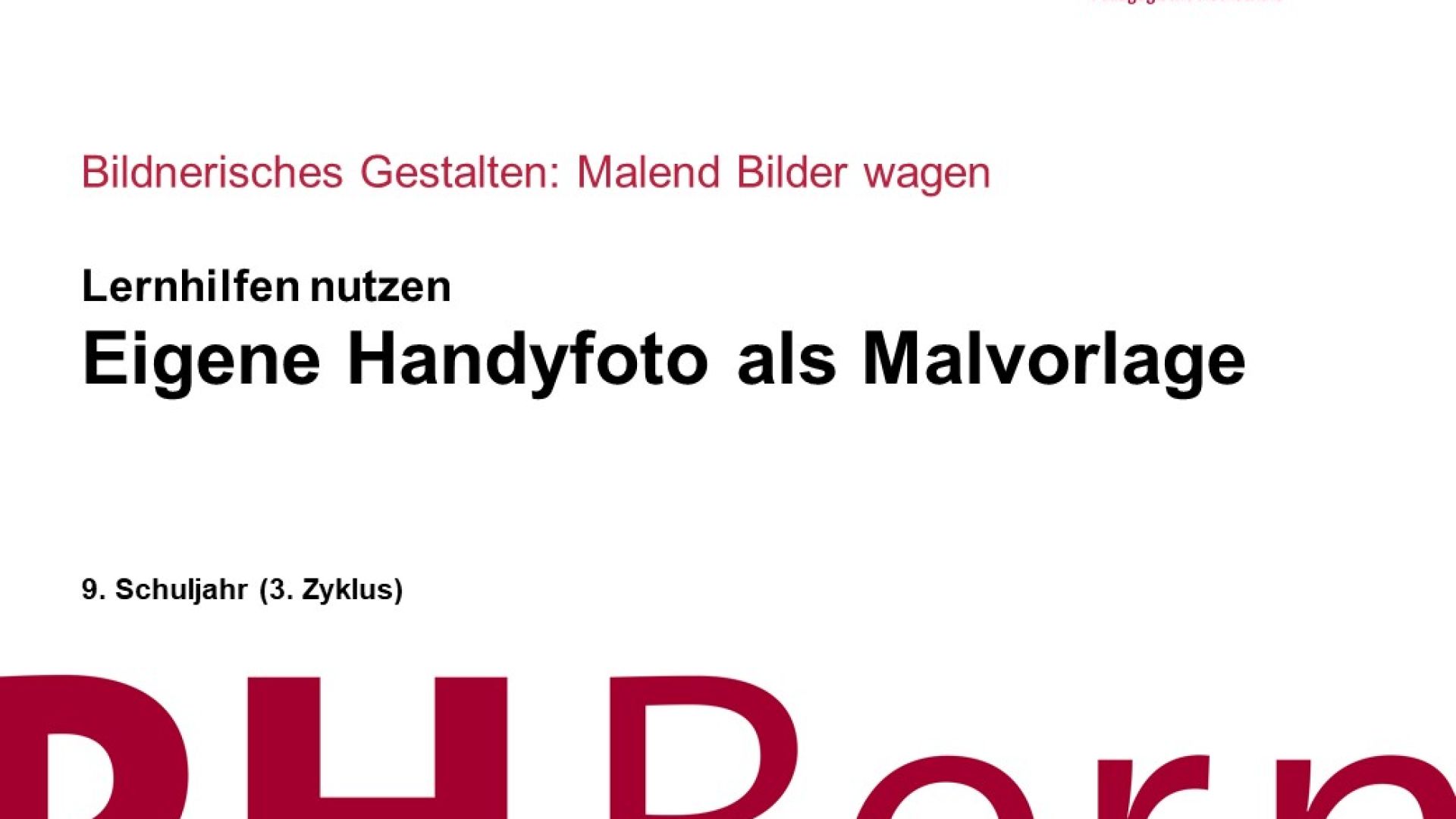 Eigene Handyfoto als Malvorlage