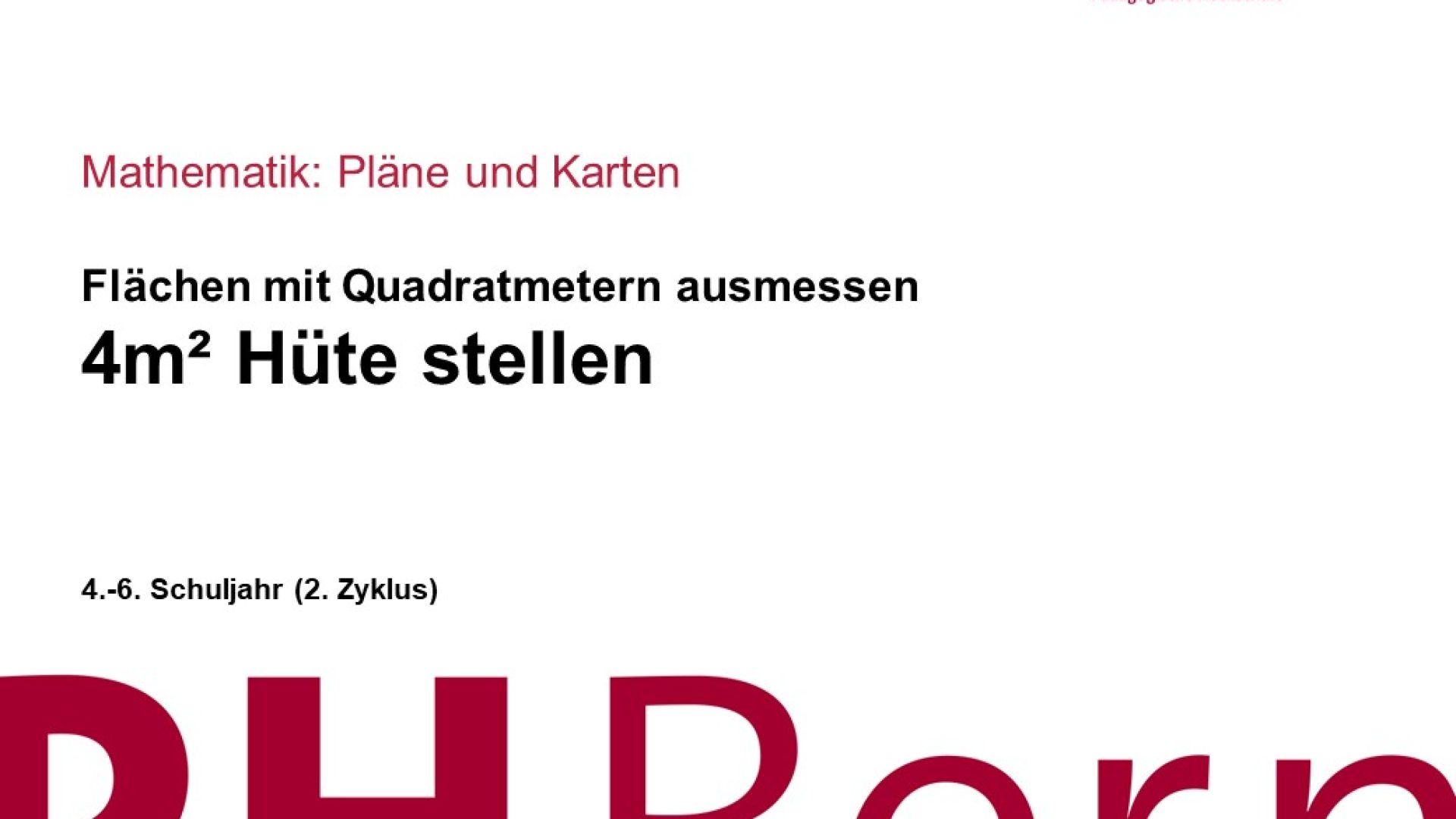 4m2 Hüte stellen
