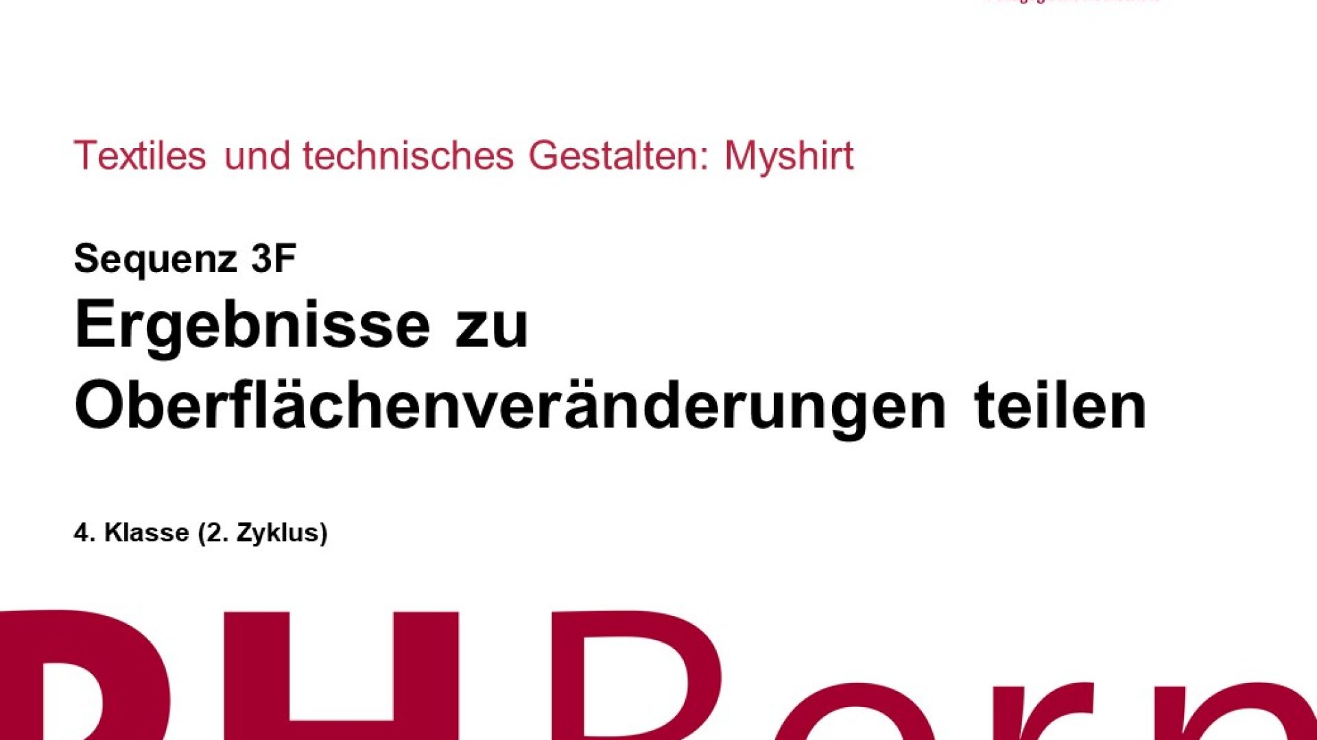 Ergebnisse zu Oberflächenveränderungen teilen