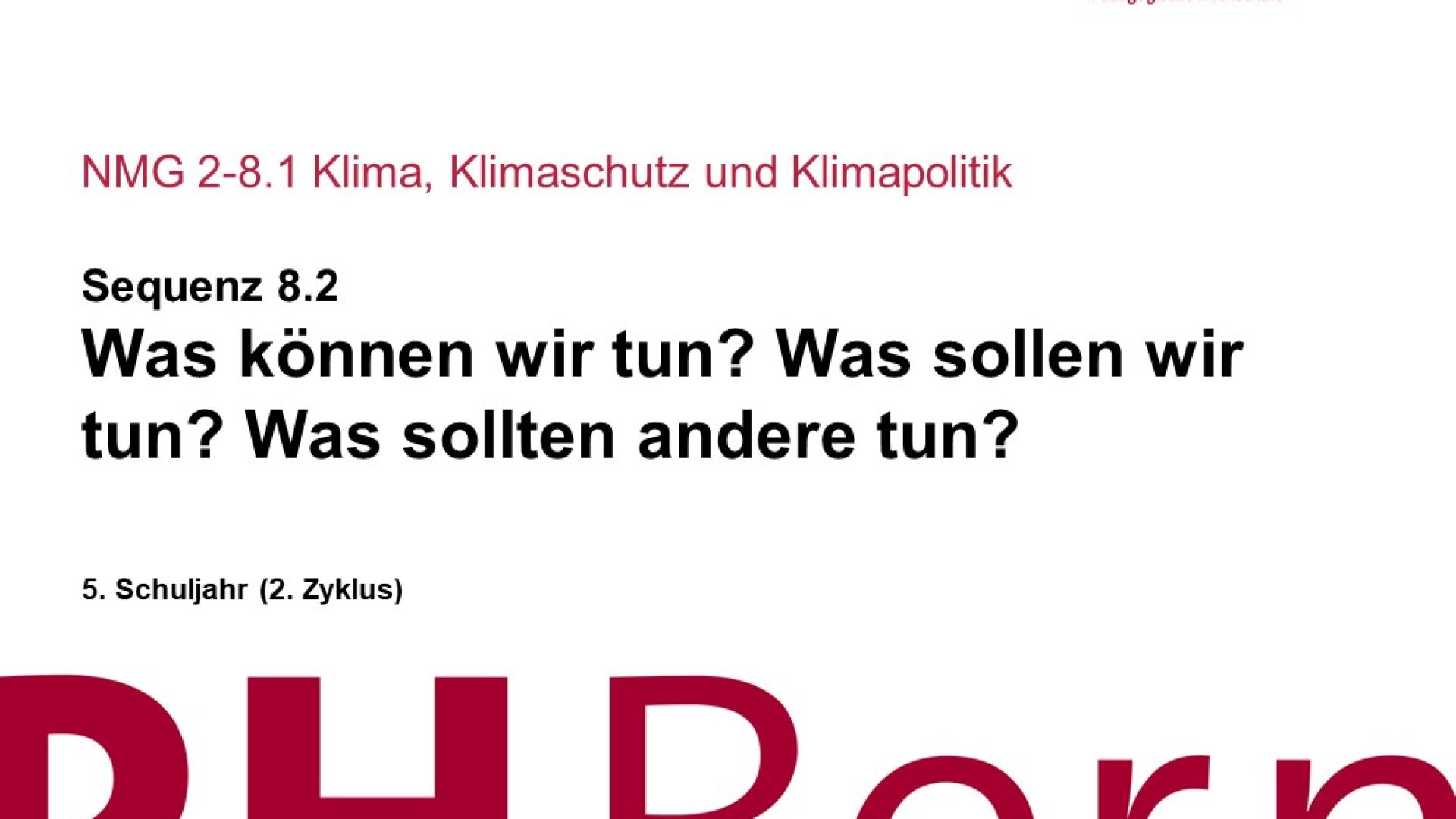 Massnahmen zur Minderung des Klimawandels und zur Anpassung an den Klimawandel 8.2