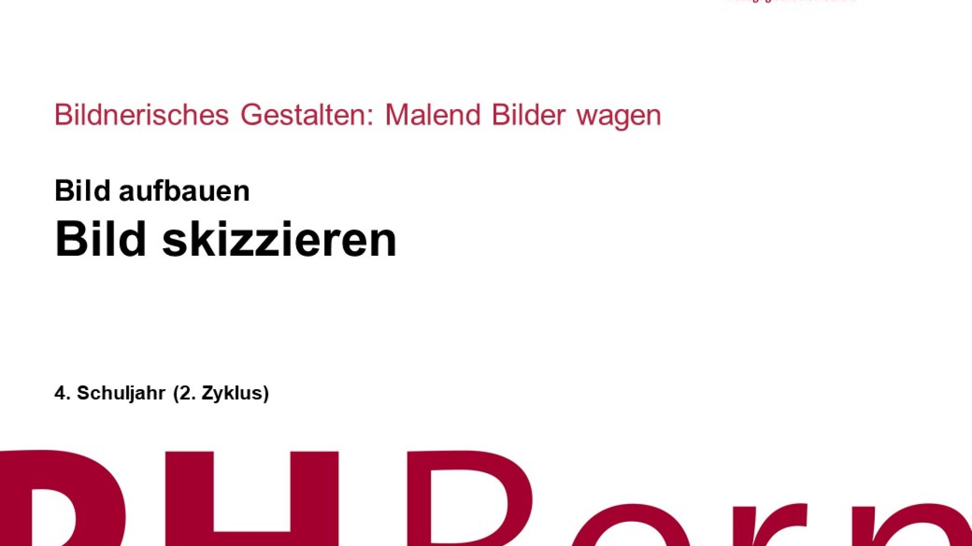 Bild skizzieren
