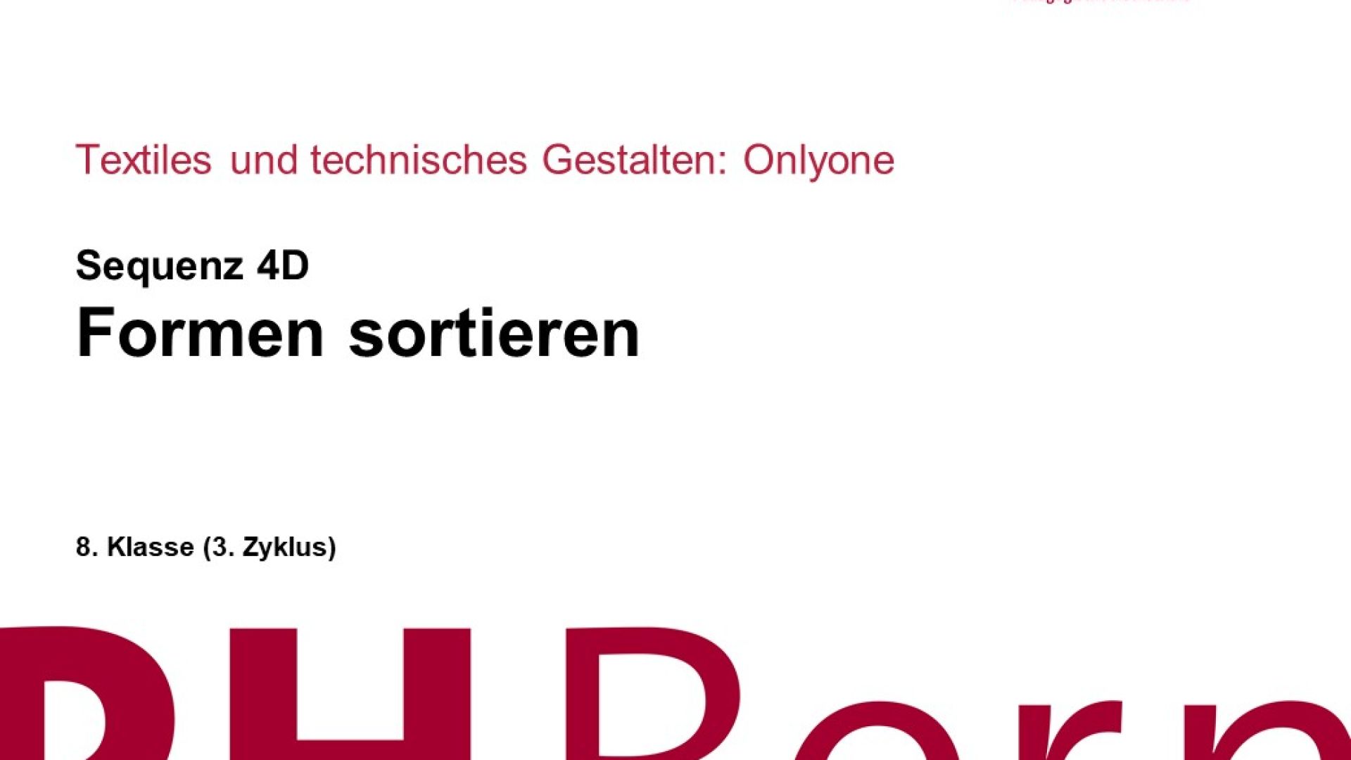 Formen sortieren