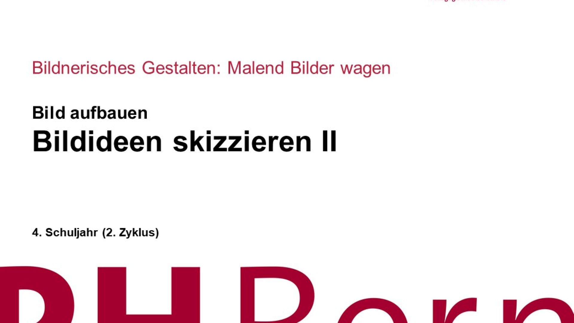 Bildideen skizzieren II