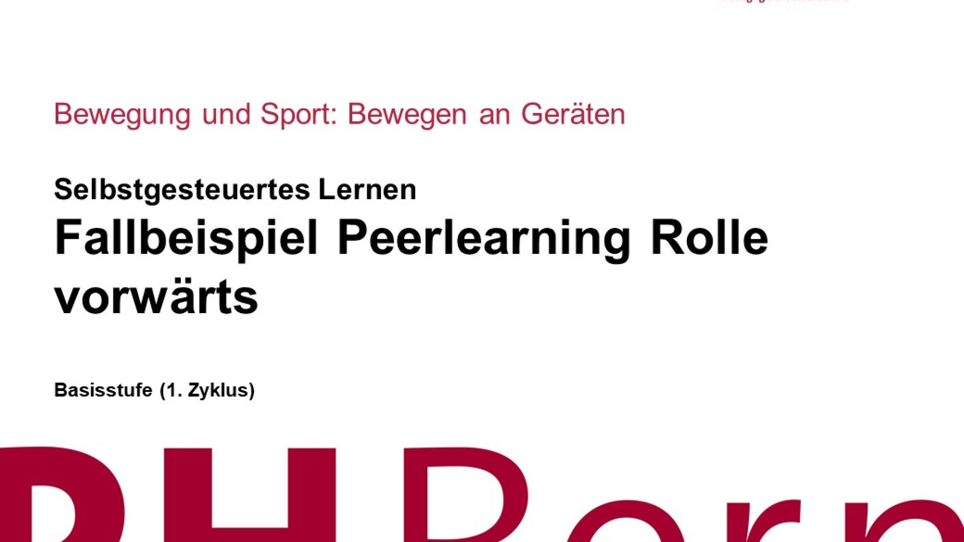 Selbstgesteuertes Lernen