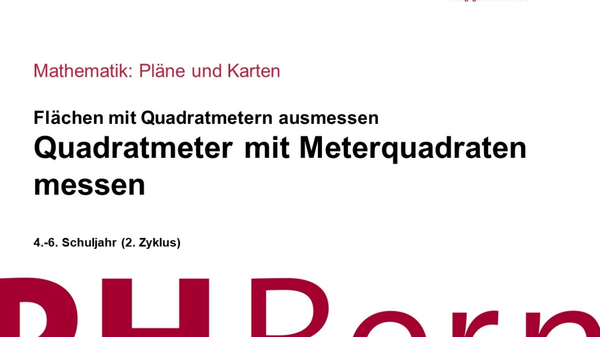 Quadratmeter mit Meterquadraten messen