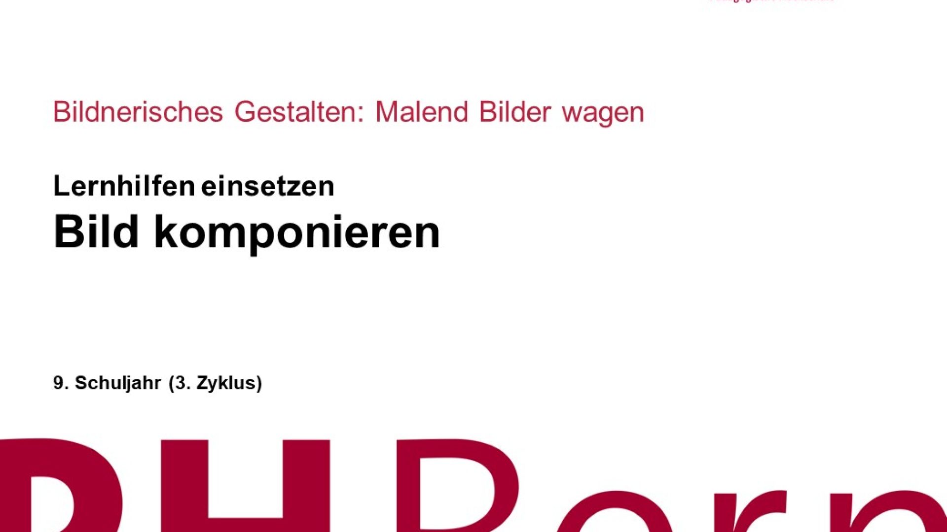 Bild komponieren