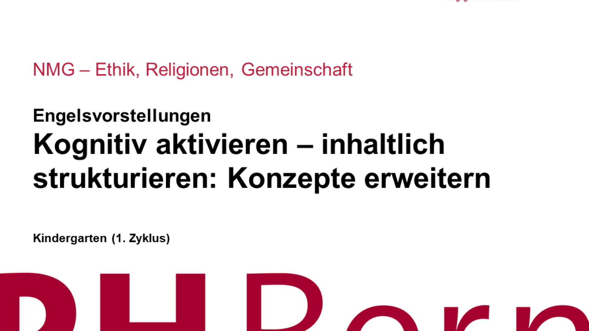 Kognitiv aktivieren – inhaltlich strukturieren: Konzepte erweitern