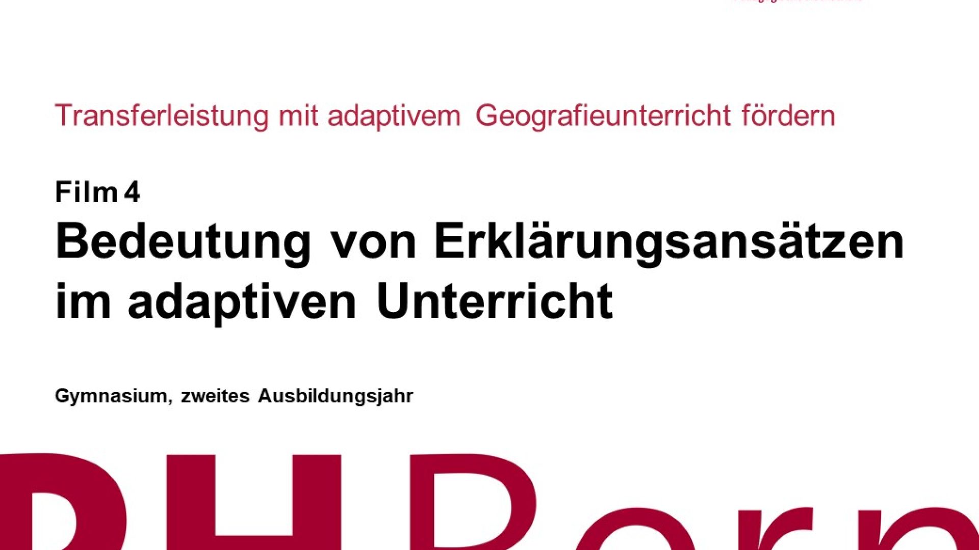 Bedeutung von Erklärungsansätzen im adaptiven Unterricht