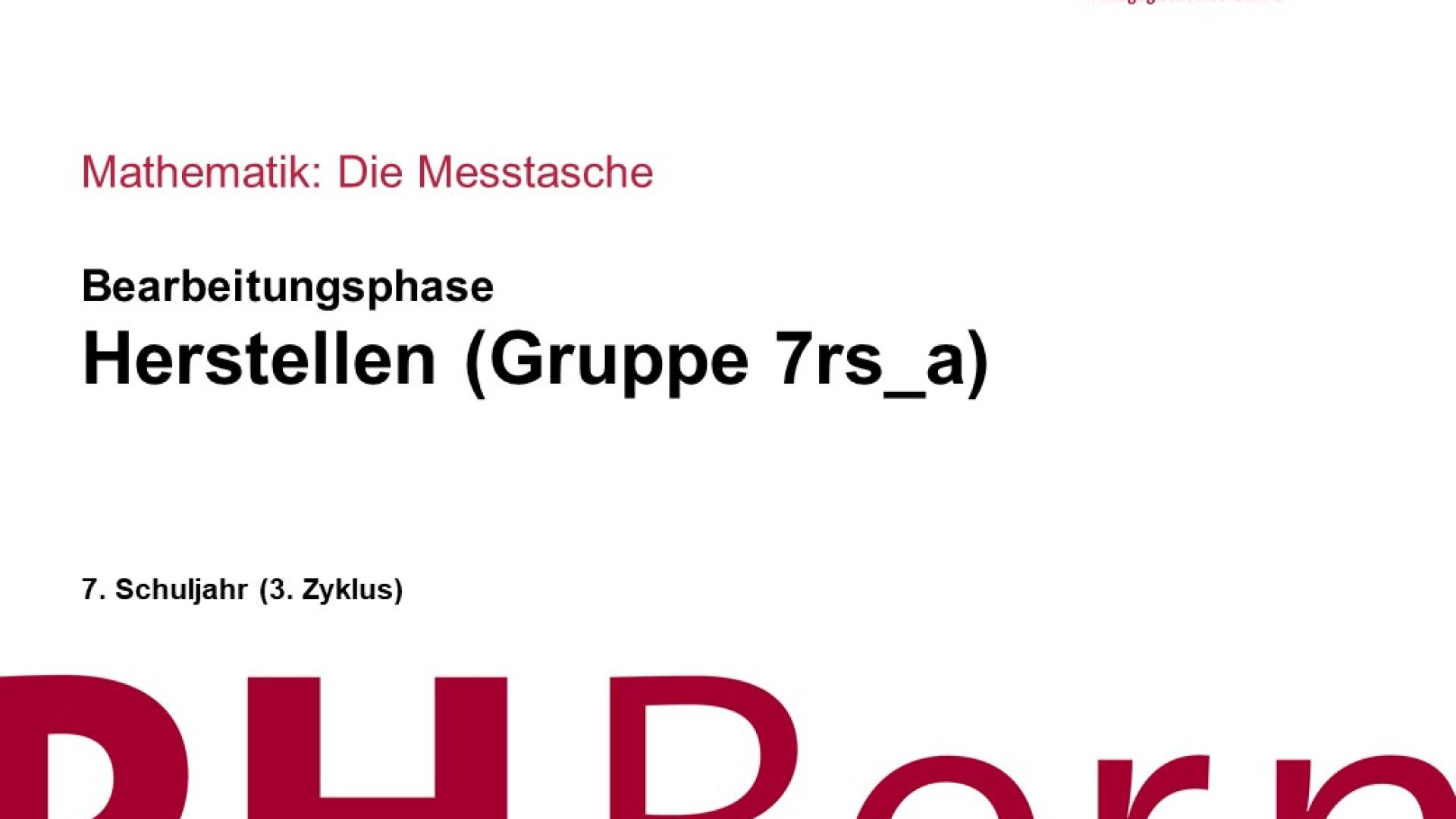 Herstellen (Gruppe 7rs_a)