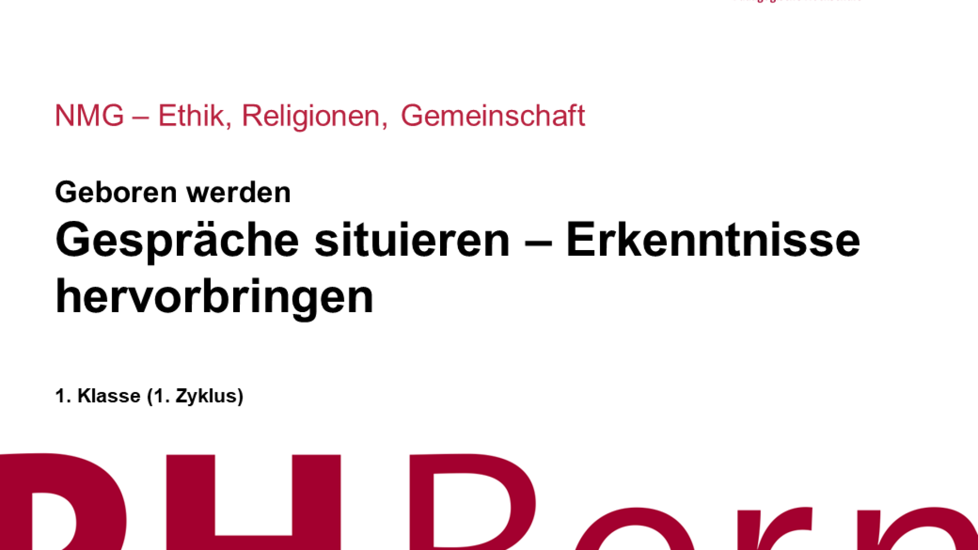 Gespräche situieren – Erkenntnisse hervorbringen