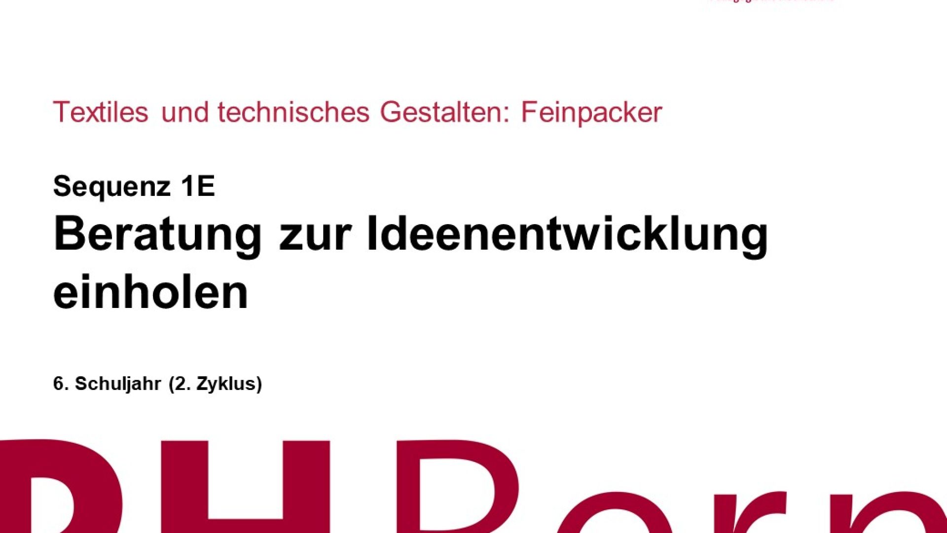 Beratung zu Ideenentwicklung einholen