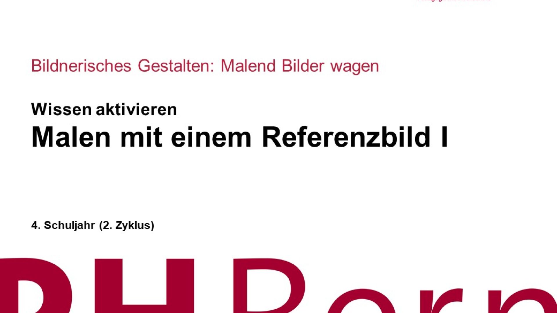Malen mit Referenzbild I