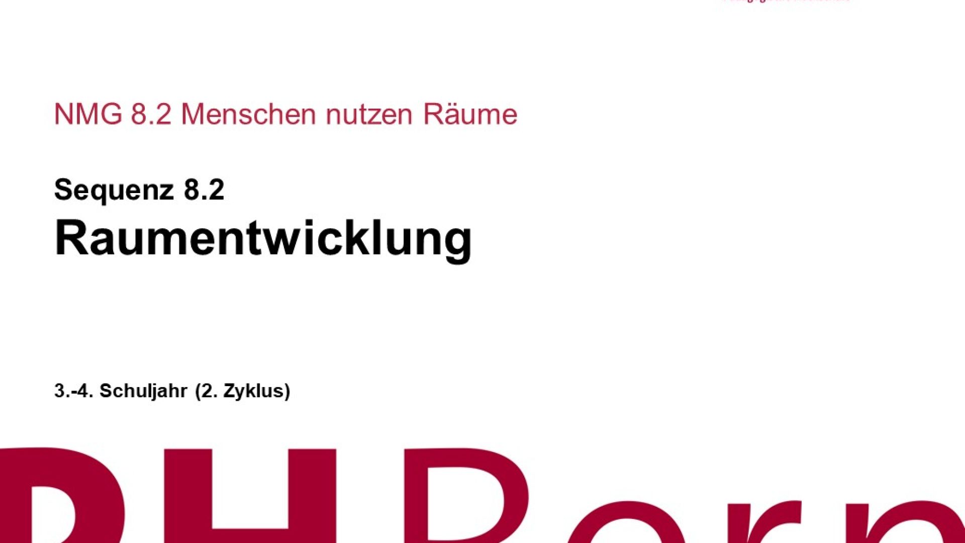 Raumentwicklung 8.2
