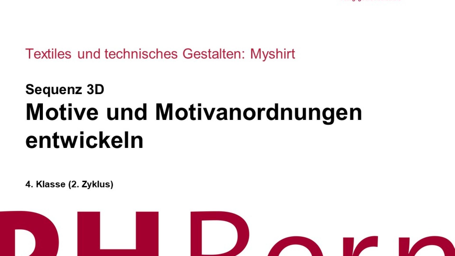 Motive und Motivanordnungen entwickeln