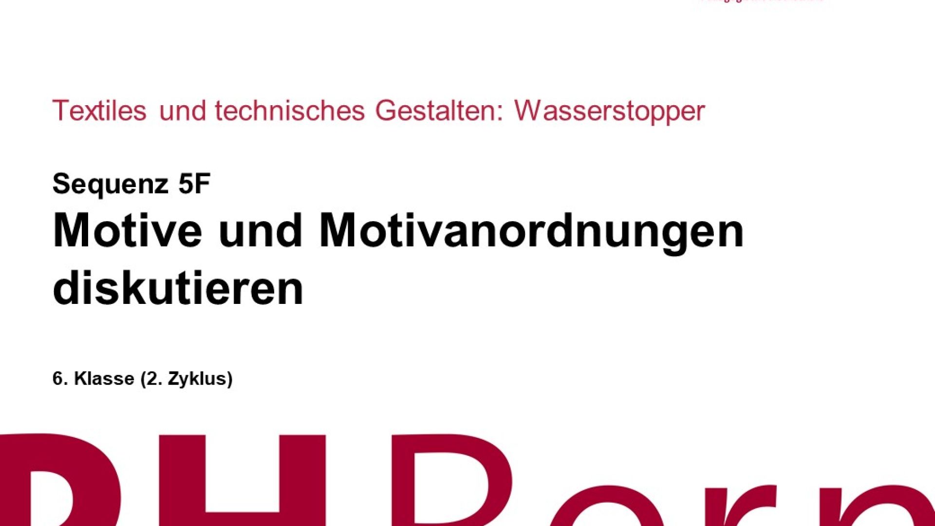 Motive und Motivanordnungen diskutieren