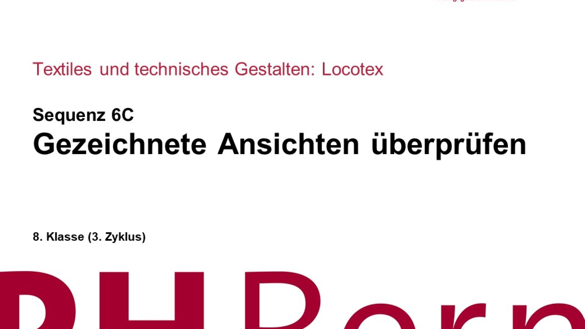 Gezeichnete Ansichten überprüfen