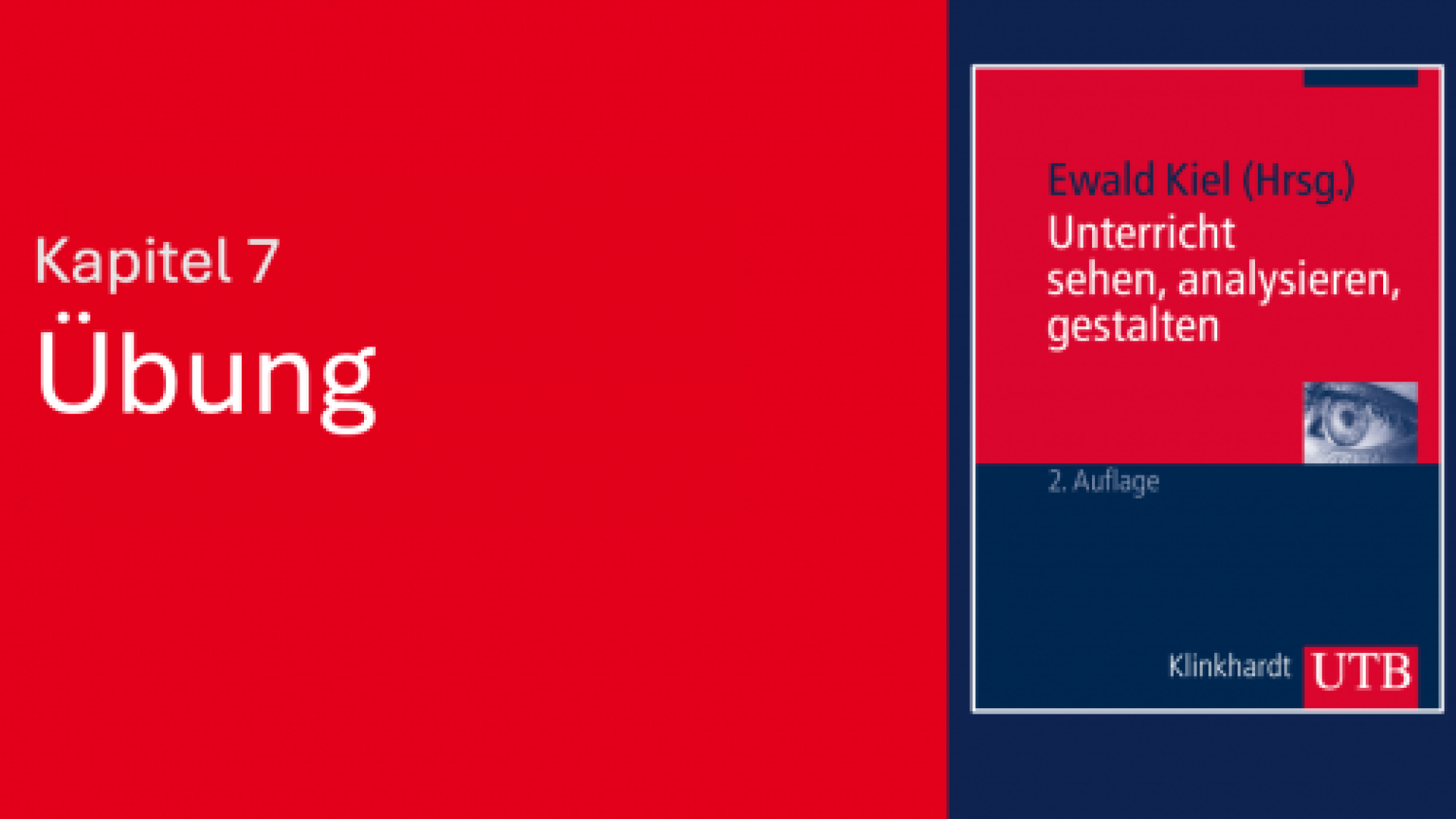 Unterricht sehen, analysieren, gestalten: 7 - Übung