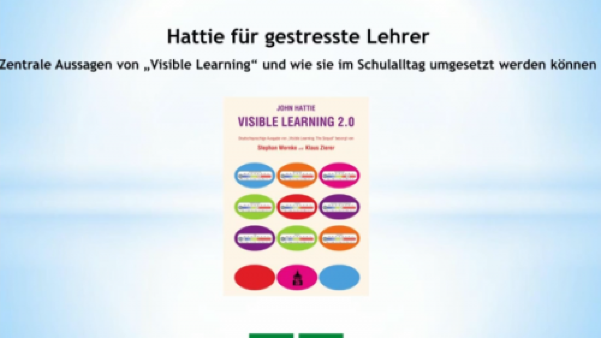 Keynote: "Hattie für gestresste Lehrer – zentrale Aussagen von „Visible Learning“ (Neufassung 2023) und wie sie im Schulalltag umgesetzt werden können"