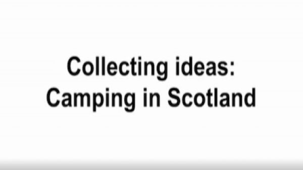 Unterrichtsmitschnitt Film 9 – Sequenz 2: Collecting ideas: Camping in Scotland