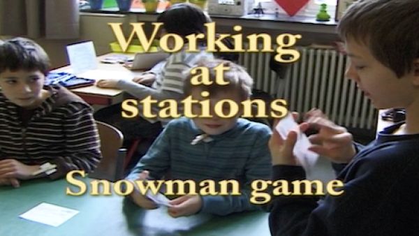 Film 3 - Sequenz 7: Working at stations - Snowman game