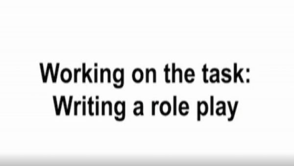 Unterrichtsmitschnitt Film 9 – Sequenz 5: Working on the task: Writing a role play